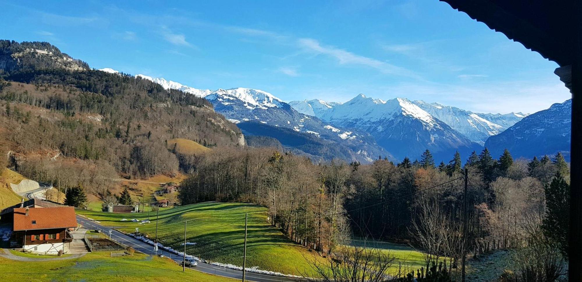 Gemuetliche Fewo Mit Sauna Inmitten Der Berge Meiringen Exterior photo